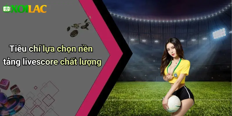 Tiêu chí lựa chọn nền tảng livescore chất lượng